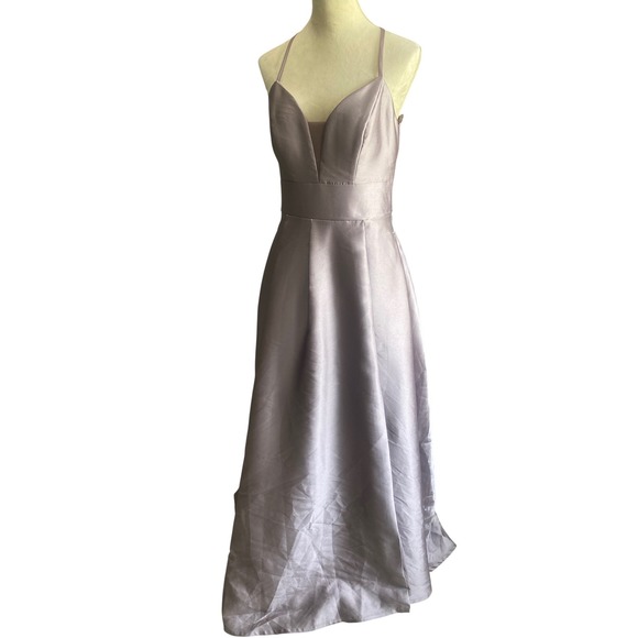 Speechless Dresses & Skirts - Speechless Mauve Satin Lace Back Formal Gown Dress Size 11 Prom Wedding